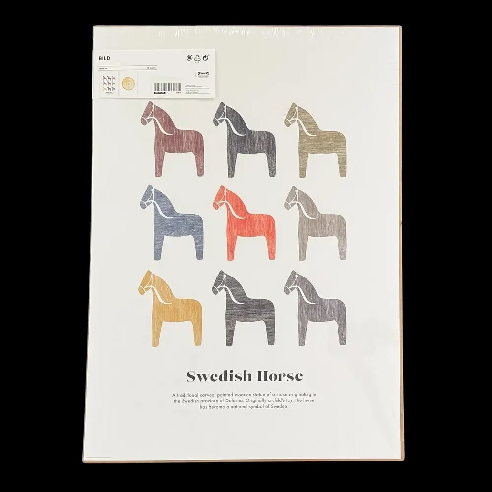 IKEA BILD Swedish Horses Poster 19 34